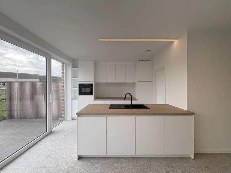 Cuisine - Maison Contemporaine avec Jardin à Noorderwijk