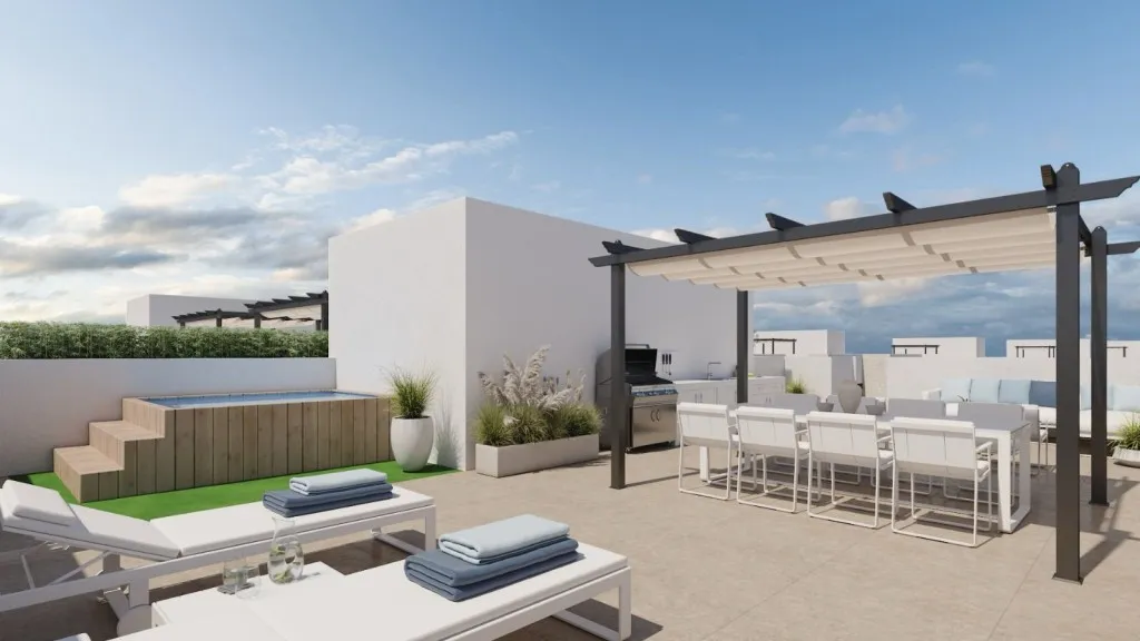 Terrace - Residential Complex with Private Pool in La Nucia