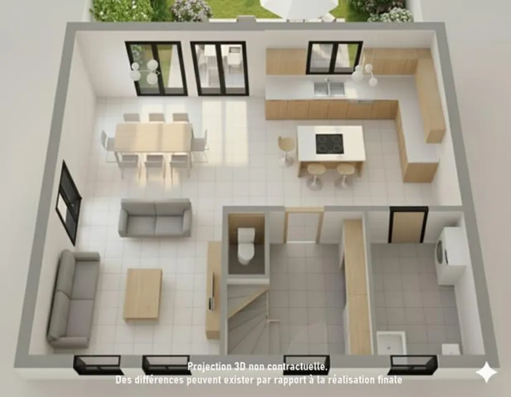 Floor Plan - New Low-Energy Villa with Terrace in Lasne