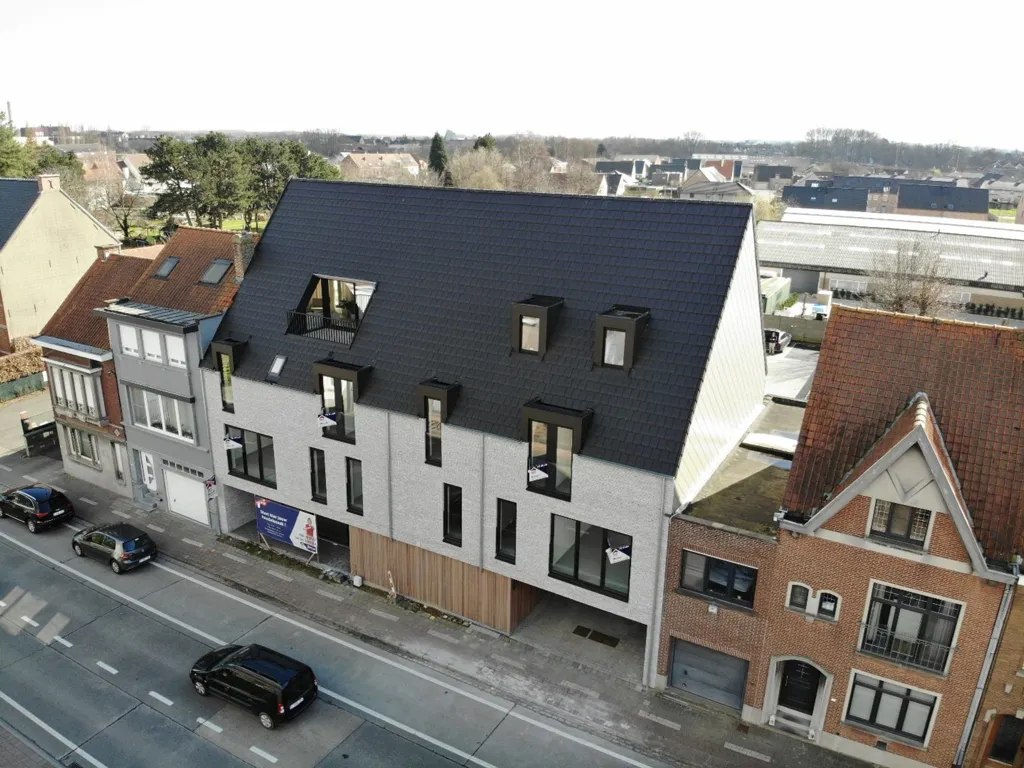 Aerial - Apartment with Two Terraces in Kuurne