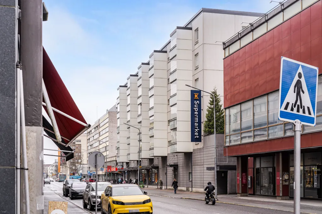 Exterior - Modern Studio with Balcony in Pori Centre