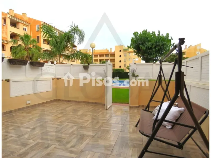 Terrasse - Semi-detached Chalet with Pool in Mar de Cristal