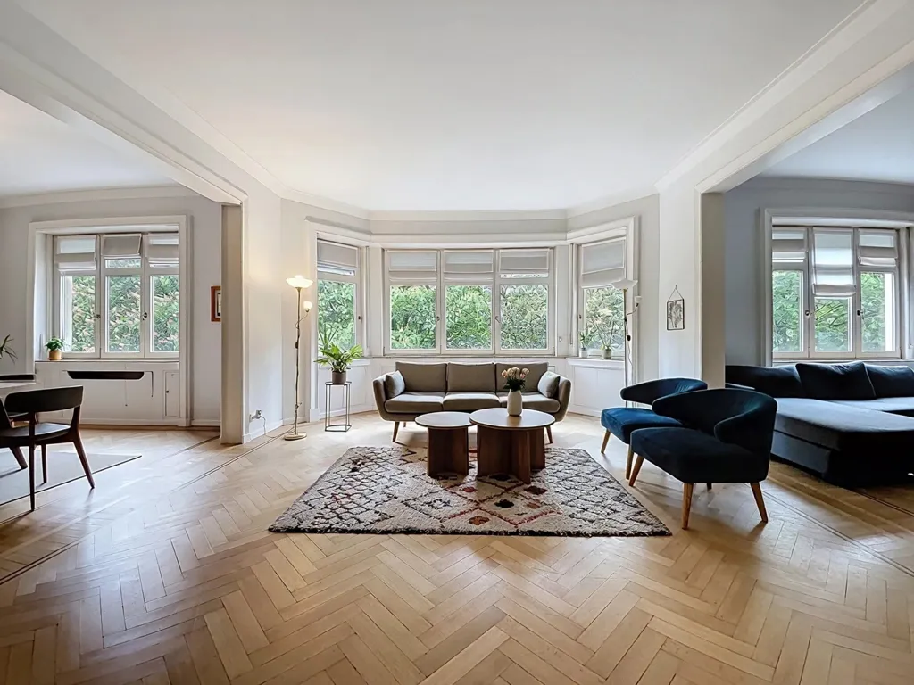 Séjour - Appartement Rénové avec Terrasse près du Bois de la Cambre