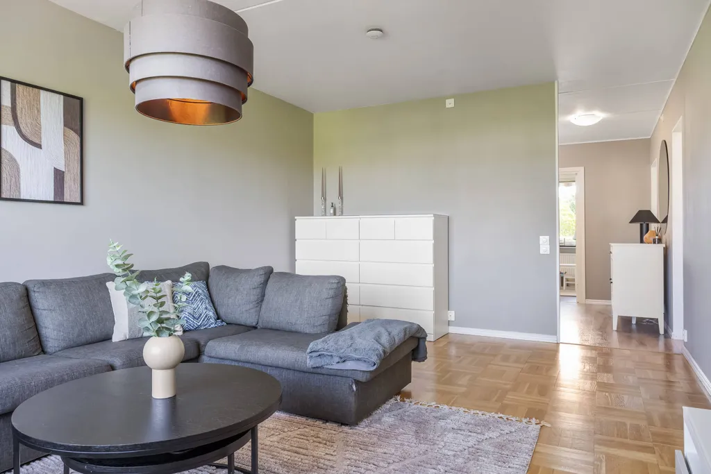 Living Room - Apartment with Balcony in Vilbergen, Norrköping