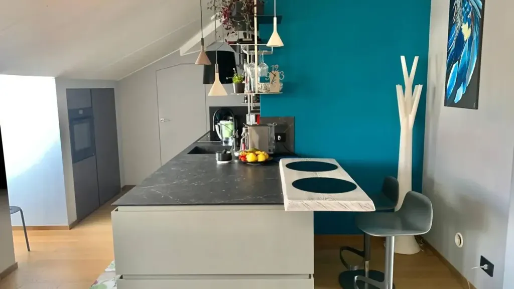Köök - Restored Apartment with Historic View in Ivrea