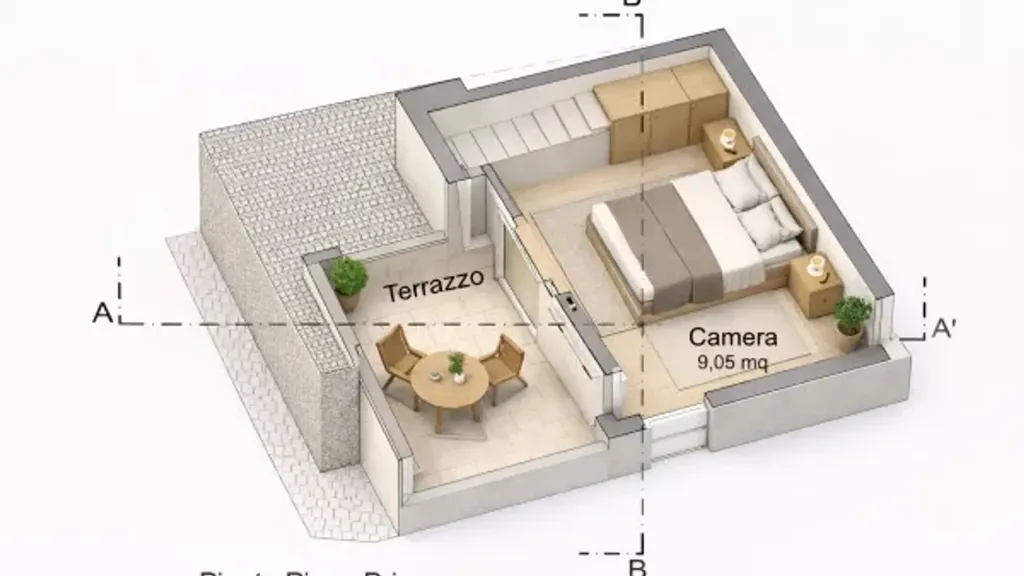 Plaan - Rustic Home with Construction Potential in Palestrina