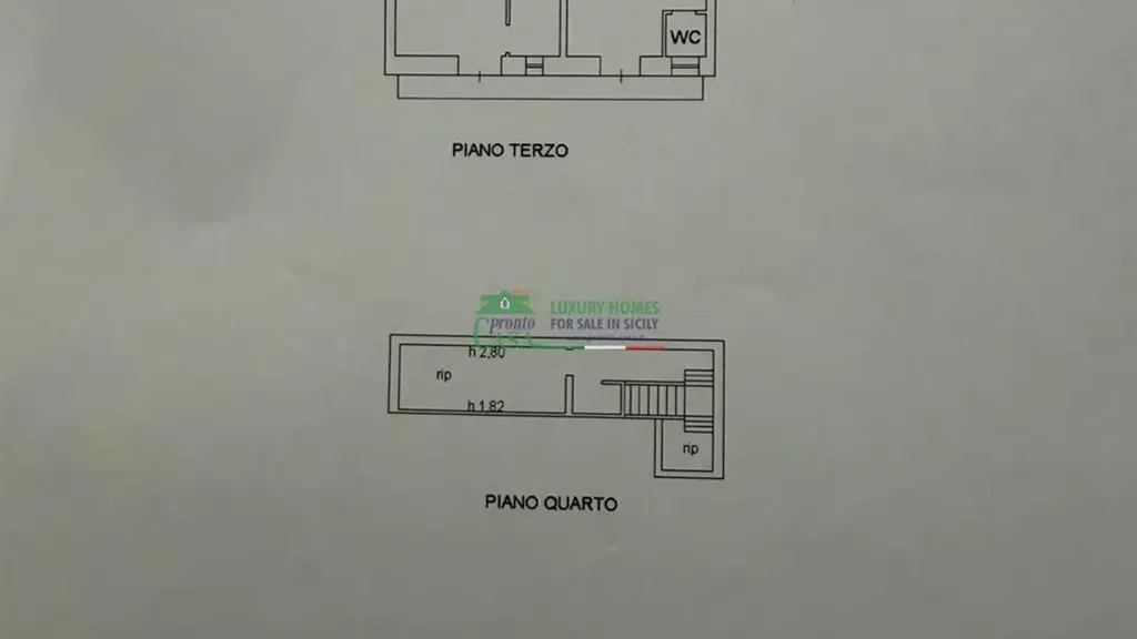 Plan - Apartment with Balcony in Ragusa