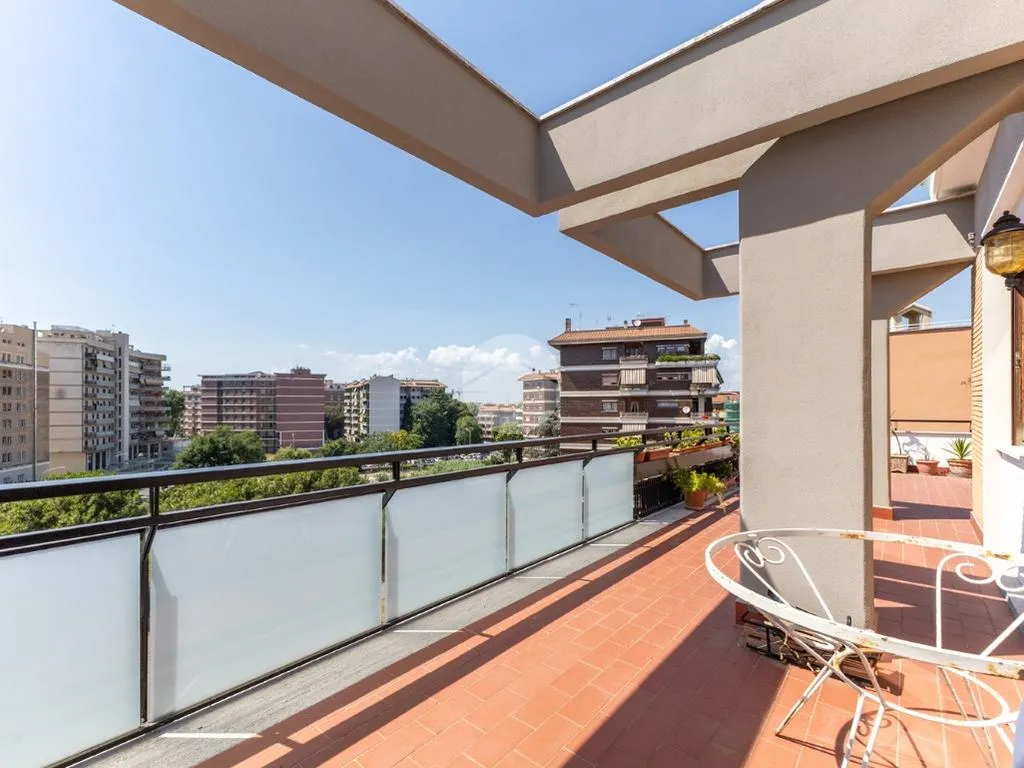 Balcony - Penthouse with Park Views in Ardeatino