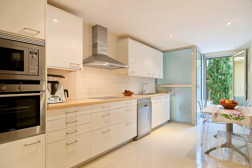 Köök - Apartment with Garden and Pools in Sol de Mallorca