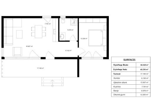 Plan - Villa en Construction avec Terrain à Marseillan