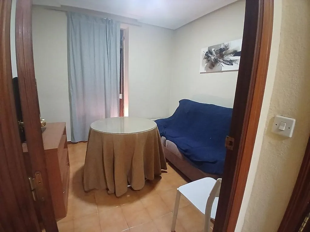 Living Room - Furnished Flat with Heating in Cáceres Centre