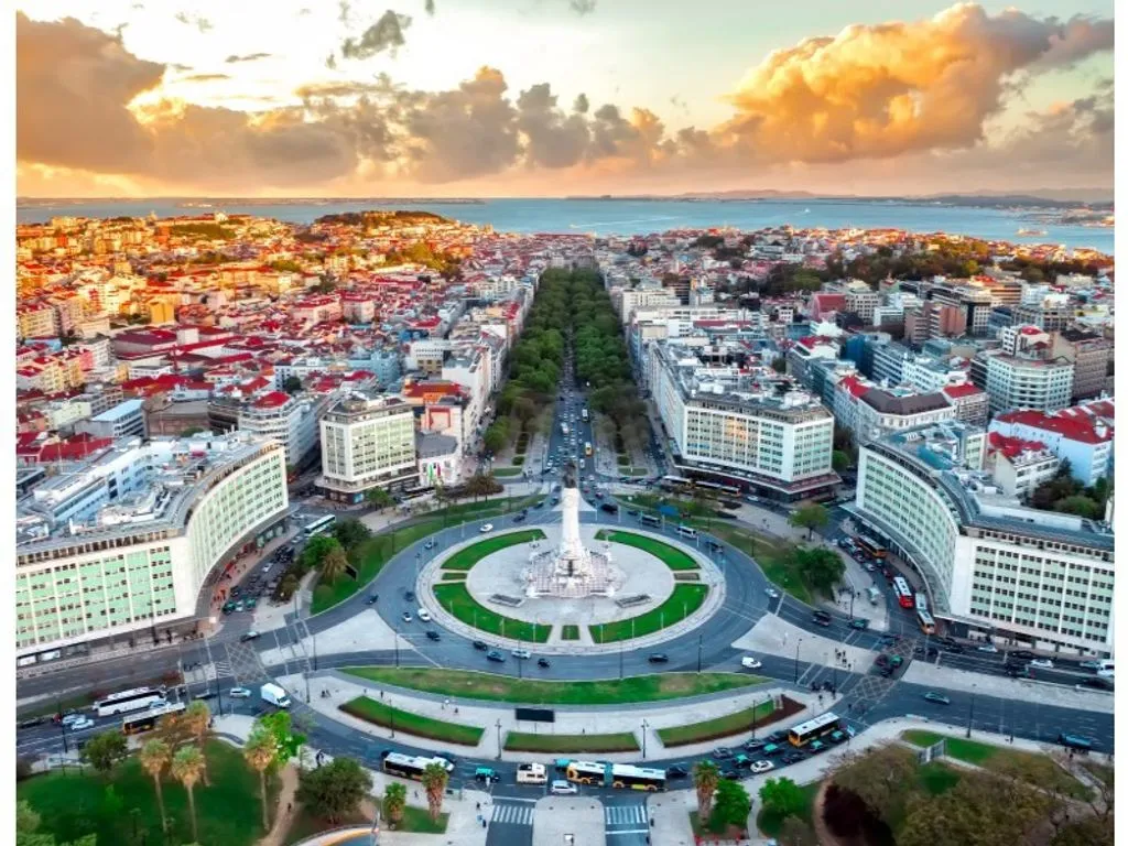 Vue aérienne - Luxury Apartment with Balcony in Central Lisbon