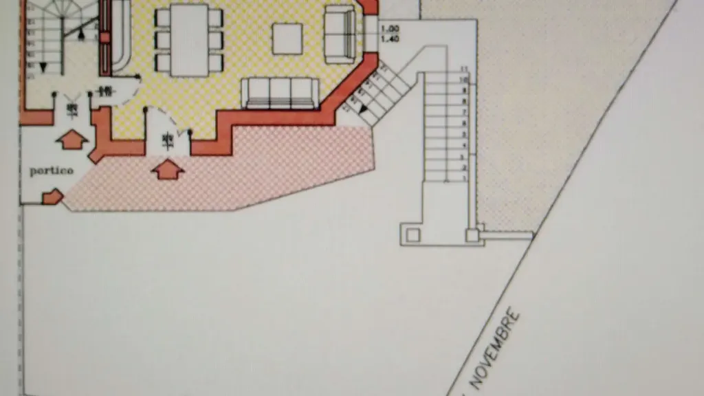 Plan - Villa Portion with Open Space in Prignano Sulla Secchia