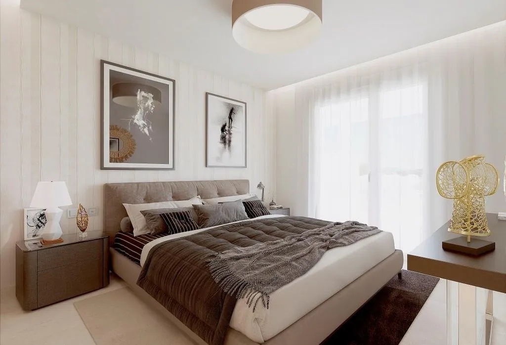 Chambres - East-Facing Apartment with Pool in Mijas