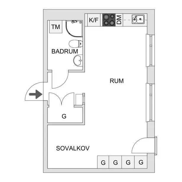 Plaan - Modern Flat with Open Plan in Åby, Mölndal