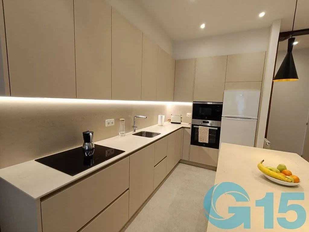 Cucina - Apartment with Balcony in Central San Sebastián