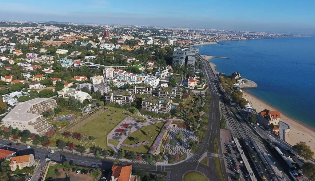 Vue aérienne - 2 Bedroom Apartment with Pool in Cascais
