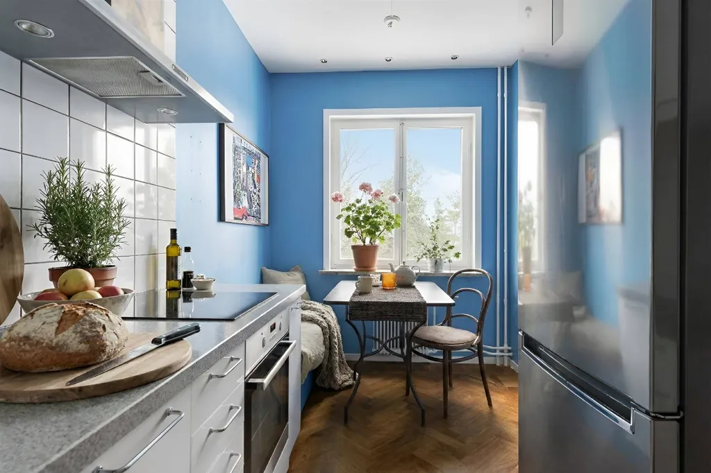 Cuisine - 2-Bedroom Apartment with Two Balconies in Bromma