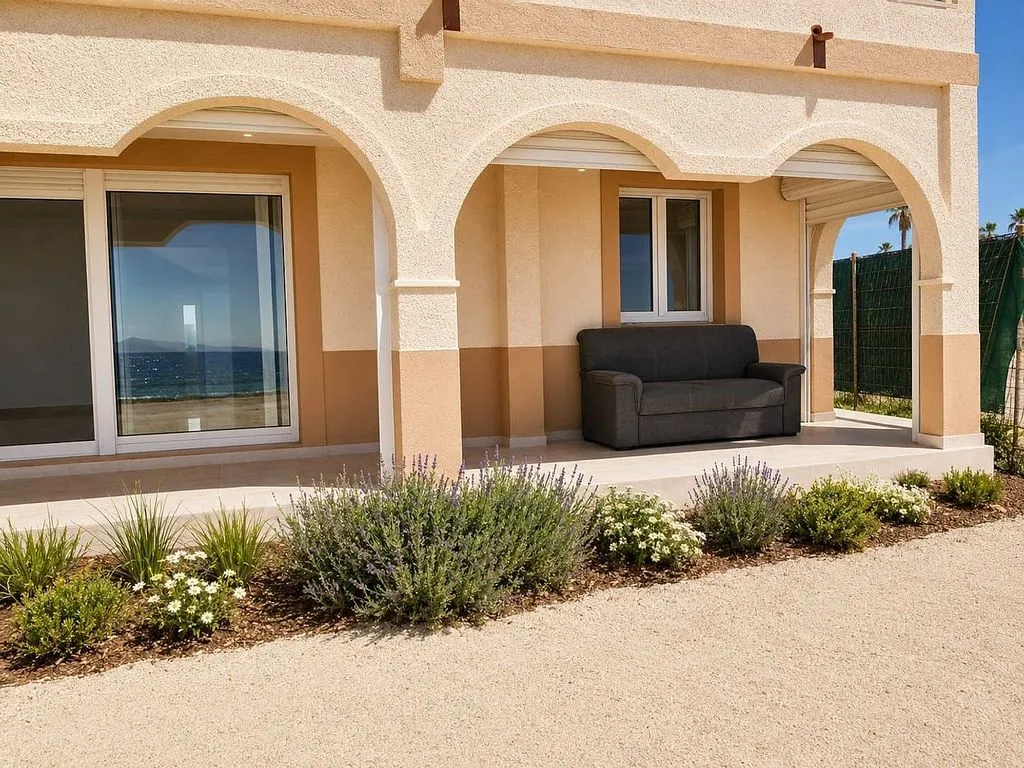 Terrace - Chalet with Pool and Sea View in La Manga