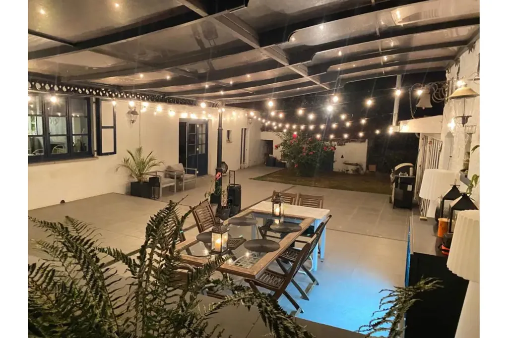 Terrasse - Villa 4 façades avec piscine à Bierges