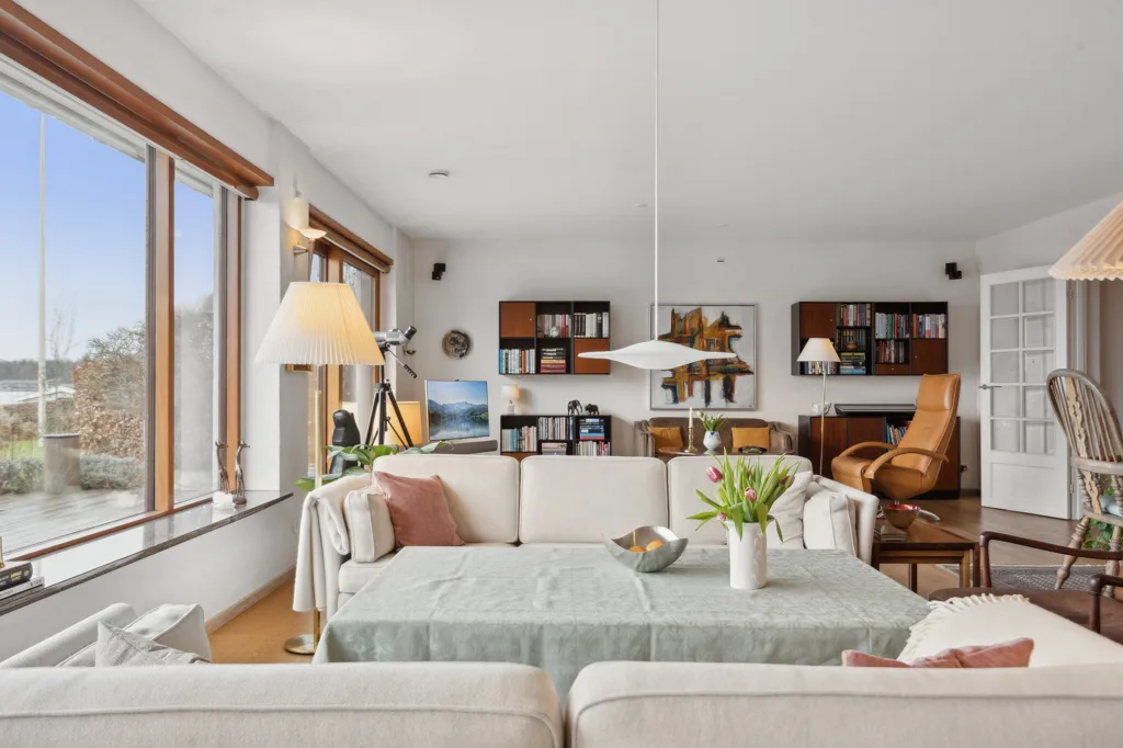 Séjour - Villa with Private Beach and Lake in Snoghøj