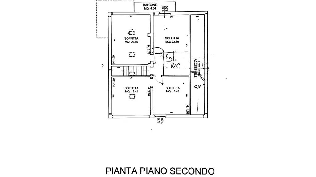 Planimetria - Villa with Private Garden in Montegranaro, Pesaro