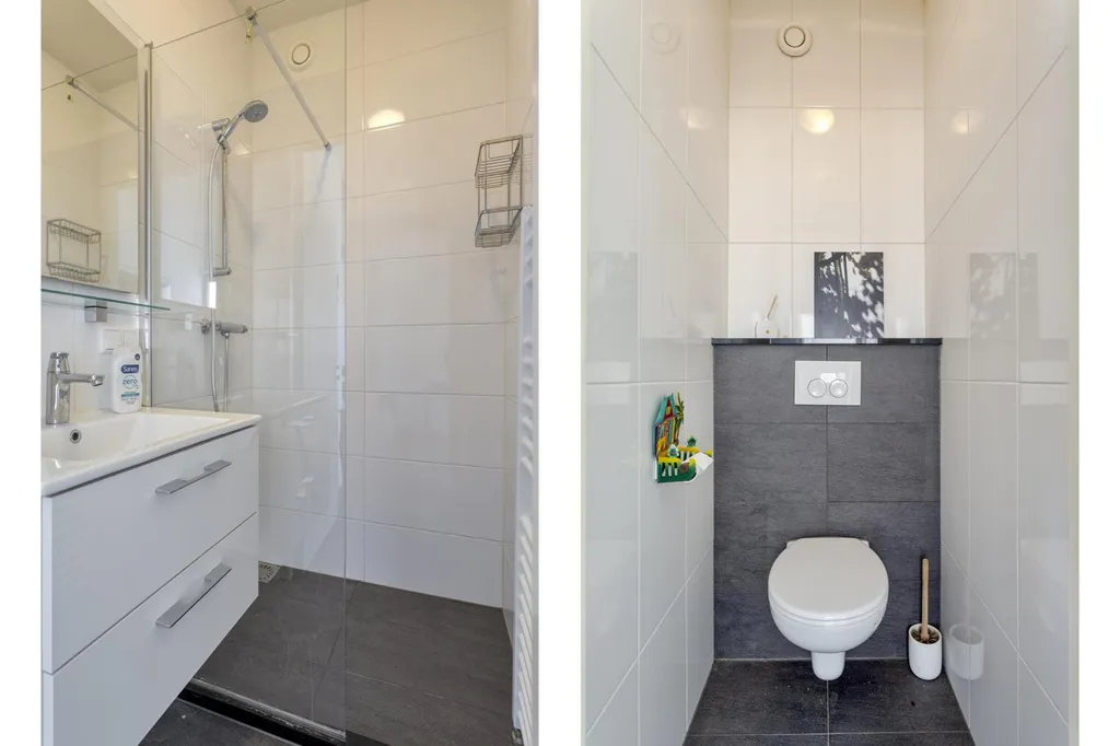 Salles de bain - Galerij Flat with Balcony in Rubroek, Rotterdam