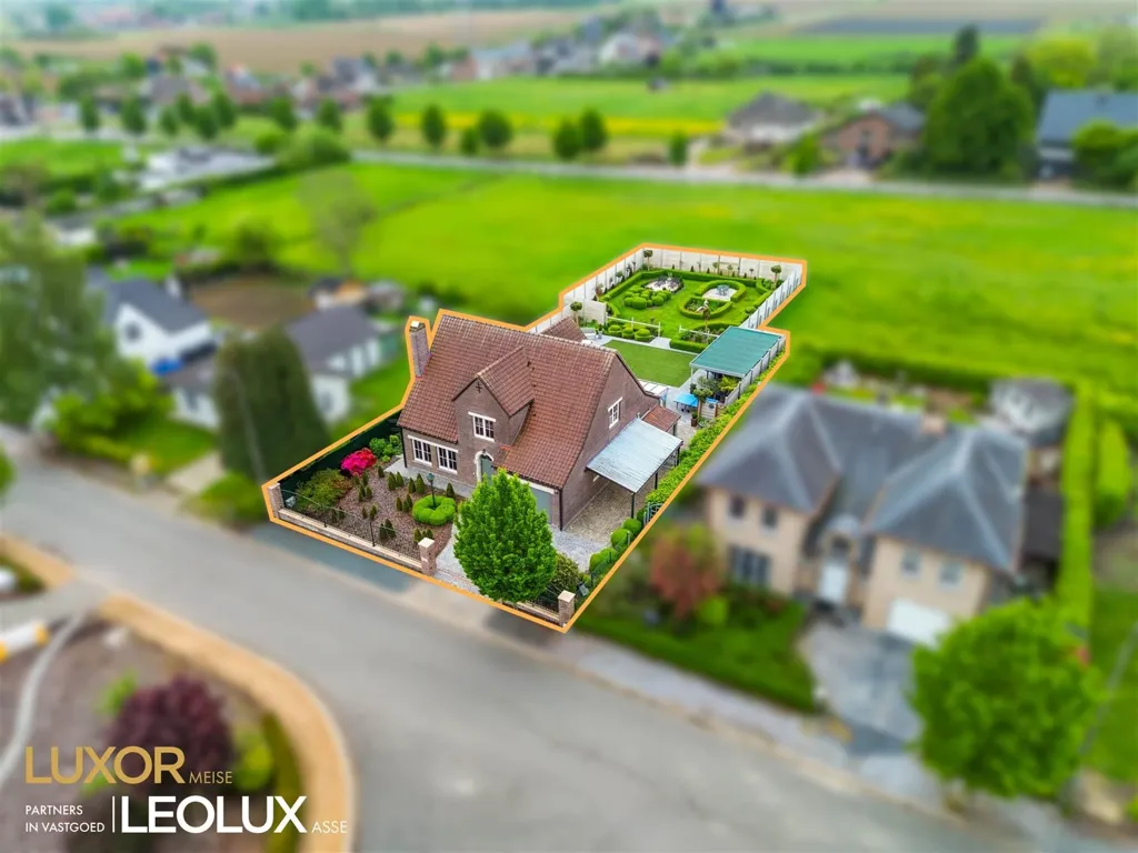 Vue aérienne - Villa avec Jardin et Véranda à Liedekerke