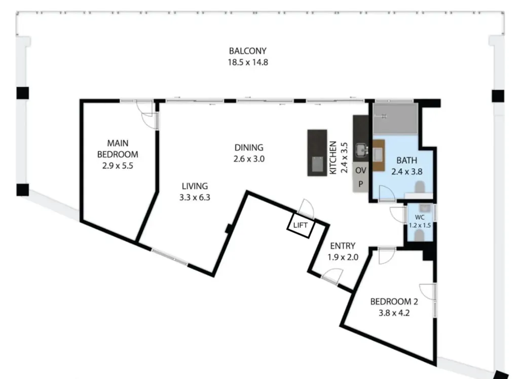Plan - Penthouse with Lake View in Millstatt