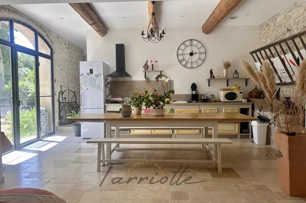 Salle à manger - Mas en Pierre avec Piscine près de Grignan