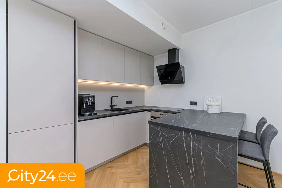 Cuisine - Minimalist 2-Room Flat with Balcony in Tiskreoja