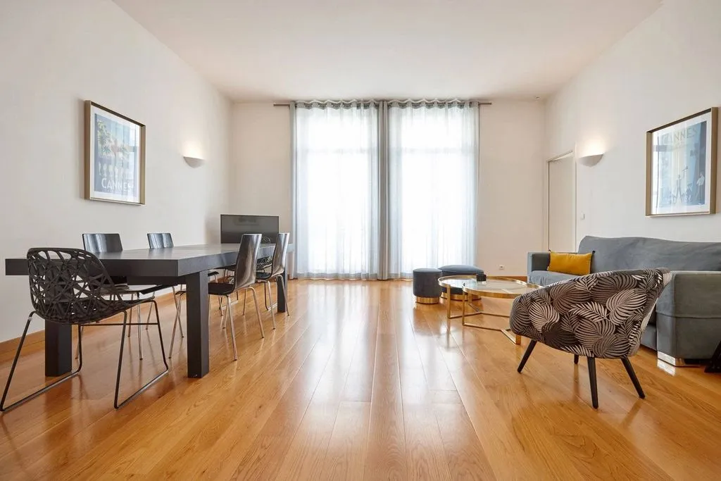 Séjour - Appartement de luxe à Cannes avec climatisation