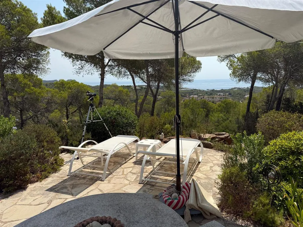 Terrasse - Andalusian Villa with Sea View in Santa Eulalia