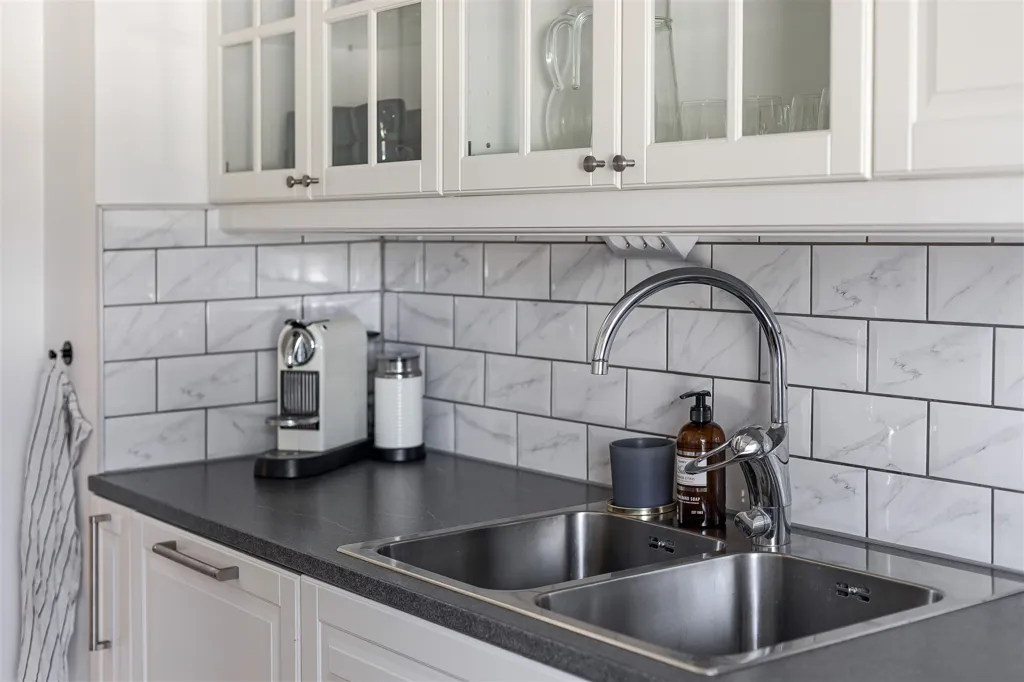 Kitchen - Renovated Flat with Balcony in Sundsvall