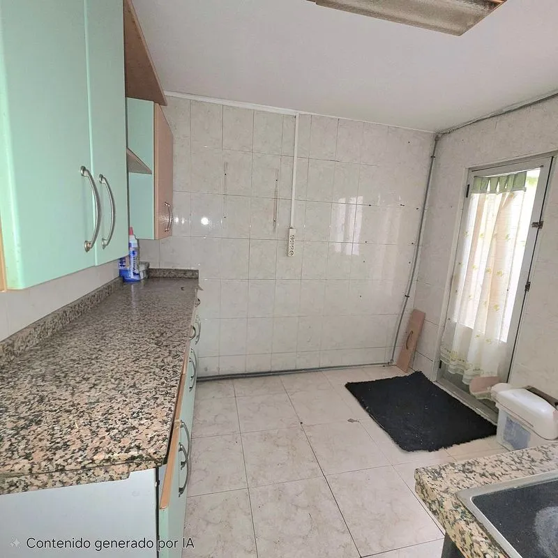 Köök - Apartment with Patio Access in Garrido Sur