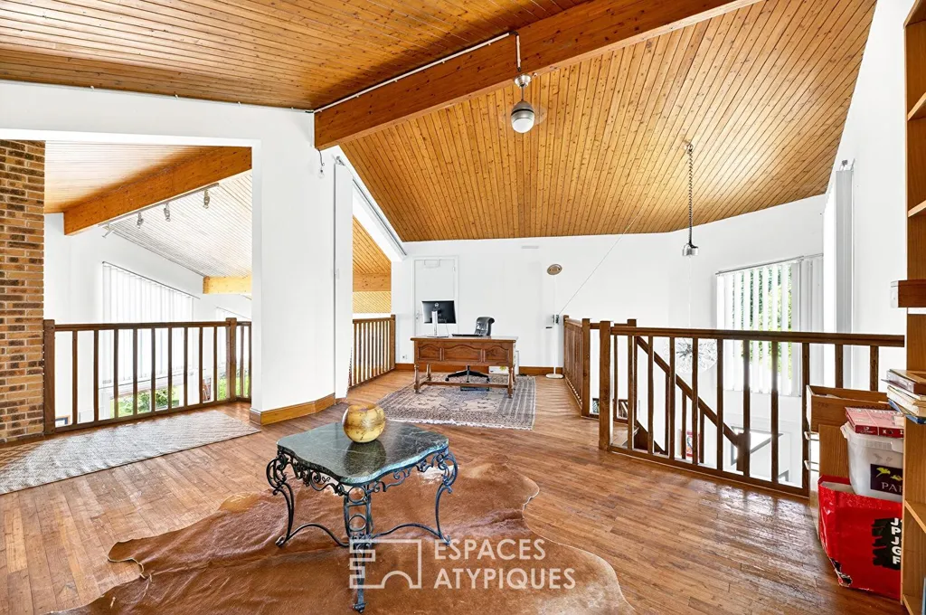 Séjour - Maison d'Architecte avec Piscine dans un Écrin Naturel
