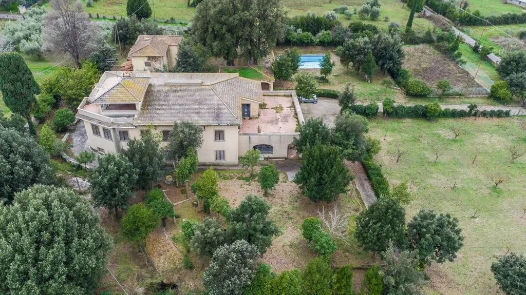 Õhuvaade - Colonial Villa with Pool in Marino, Rome
