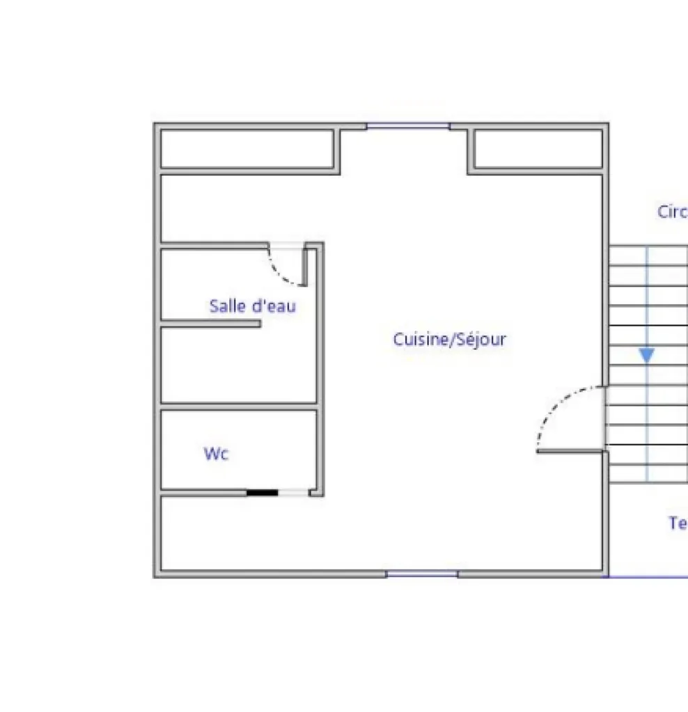 Plan - Maison de Deux Logements avec Terrasses à Juzet-de-Luchon