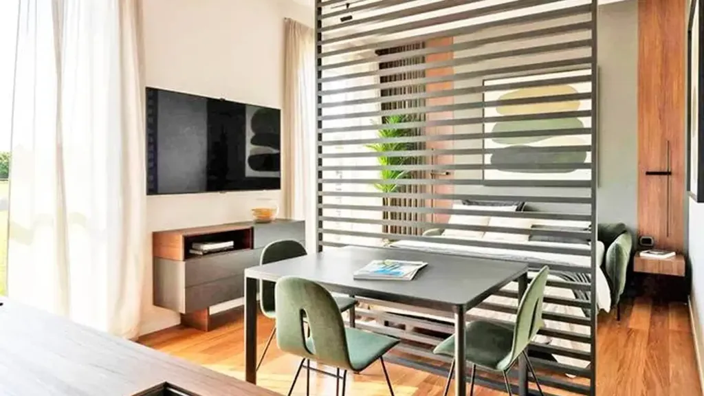 Söögituba - Modern Penthouse with Garage in Bergamo