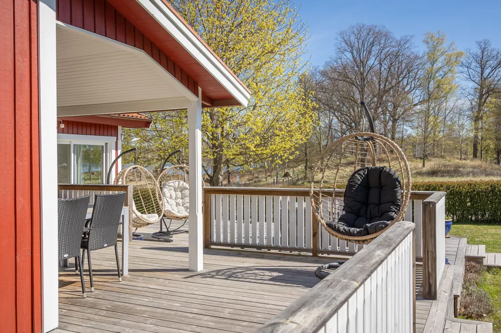 Terrasse - Modern House with Lake View in Rimforsa