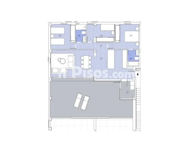 Plan - Penthouse with Sea View in Avenida Resistiré