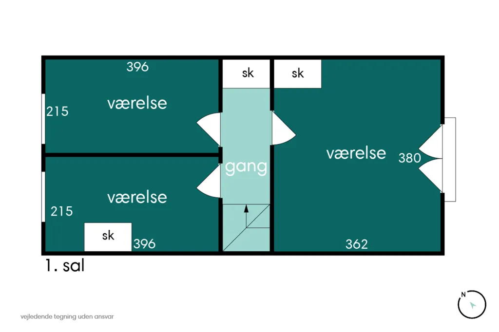 Plan - 1950s Villa with Garden in Rønne
