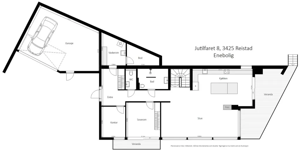 Plan - Modern Villa with Pool in Lier
