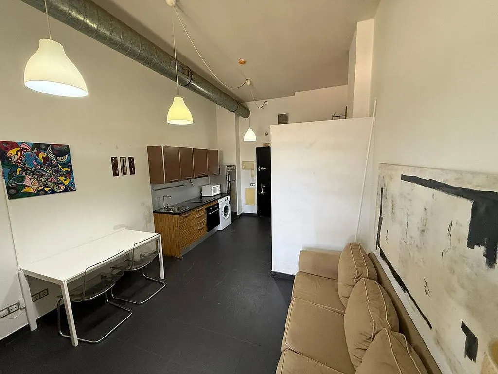 Séjour - Loft with Balcony in Estación-Manantiales