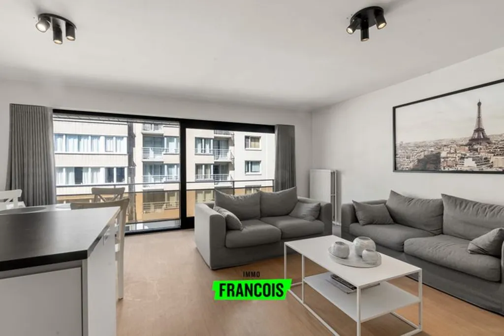 Séjour - Appartement rénové avec terrasse au centre d'Ostende