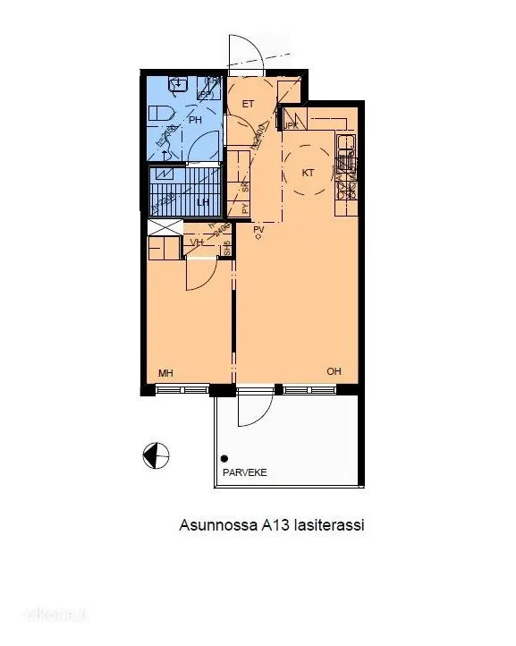Plan - Modern Flat with Balcony in Keljo, Jyväskylä