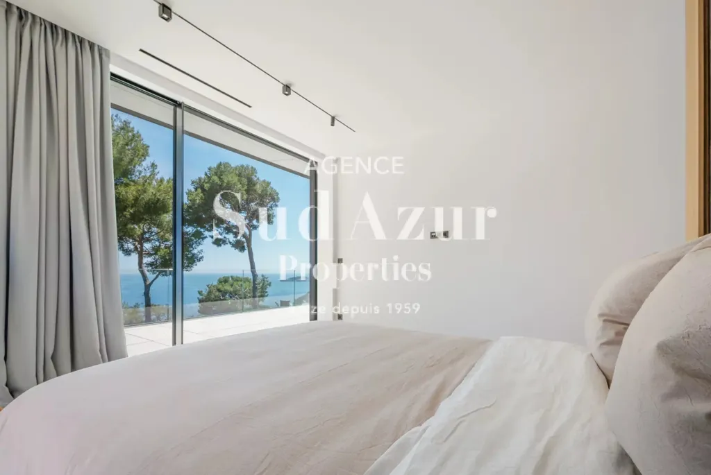 Chambres - Villa Contemporaine avec Vue Mer à Èze