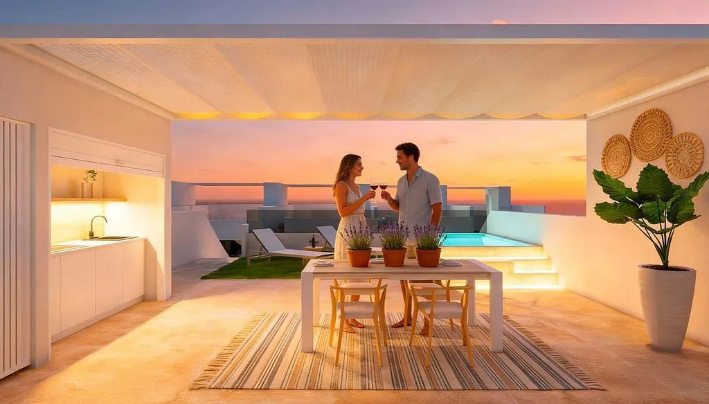 Terrasse - New Apartment with Pool in Pilar de la Horadada