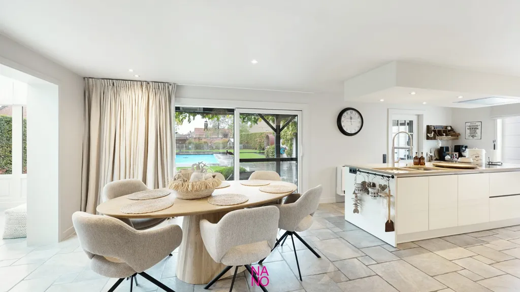 Cucina - Energy-Efficient Villa with Pool in Moerkerke