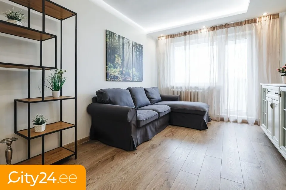 Séjour - Renovated Flat with Balcony in Mustamäe